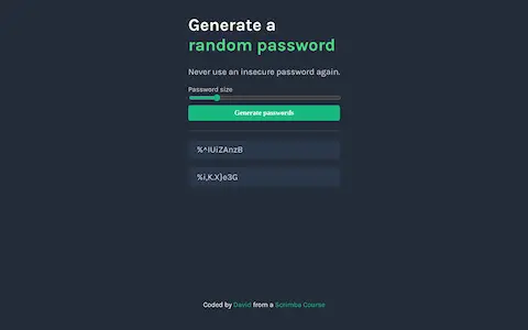Thumbnail of scrimba-password-generator project
