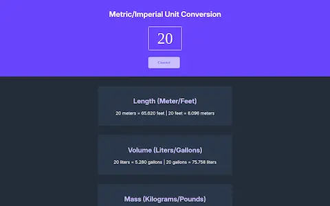 Thumbnail of scrimba-unit-converter project